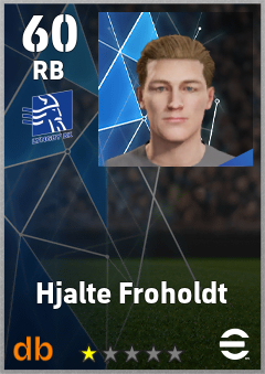 Hjalte Froholdt — RB, OVR 60, MAX 60