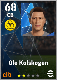 Ole Kolskogen — CB, OVR 68, MAX 68