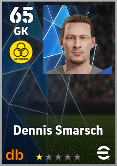 Dennis Smarsch — GK, OVR 65, MAX 65