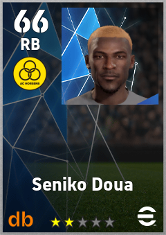Seniko Doua — RB, OVR 66, MAX 66