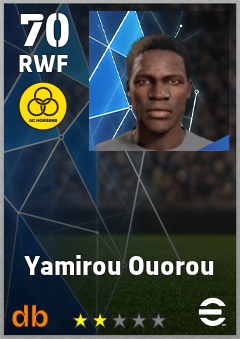 Yamirou Ouorou — RWF, OVR 70, MAX 70