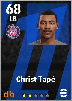Christ Tapé — LB, OVR 68, MAX 68