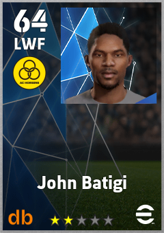 John Batigi — LWF, OVR 64, MAX 64