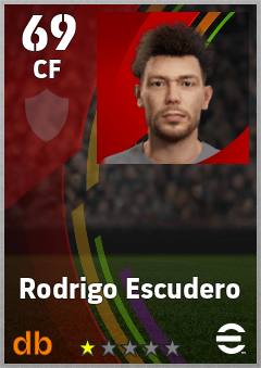 Rodrigo Escudero — CF, OVR 69, MAX 69