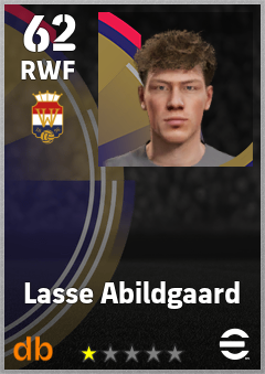 Lasse Abildgaard — RWF, OVR 62, MAX 62