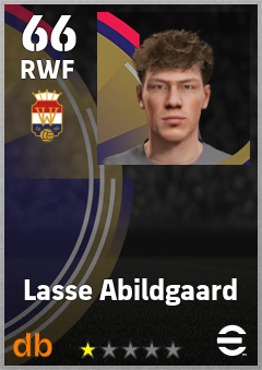 Lasse Abildgaard — RWF, OVR 66, MAX 66