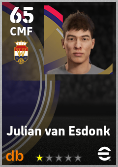 Julian van Esdonk — CMF, OVR 65, MAX 65