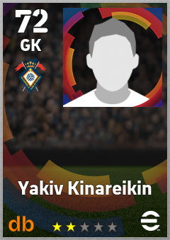 Yakiv Kinareikin — GK, OVR 72, MAX 72