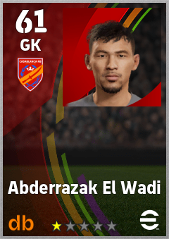 Abderrazak El Wadi — GK, OVR 61, MAX 61