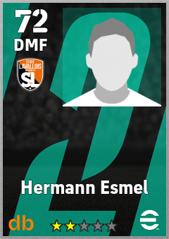 Hermann Esmel — DMF, OVR 72, MAX 72