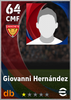 Giovanni Hernández — CMF, OVR 64, MAX 64