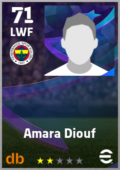 Amara Diouf — LWF, OVR 71, MAX 71