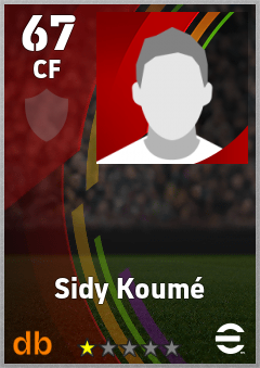 Sidy Koumé — CF, OVR 67, MAX 67