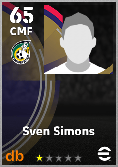 Sven Simons — CMF, OVR 65, MAX 65