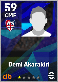 Demi Akarakiri — CMF, OVR 59, MAX 59