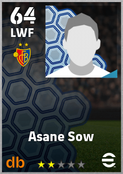 Asane Sow — LWF, OVR 64, MAX 64