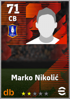 Marko Nikolić — CB, OVR 71, MAX 71