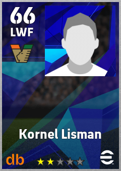 Kornel Lisman — LWF, OVR 66, MAX 66