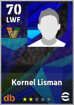 Kornel Lisman — LWF, OVR 70, MAX 70