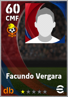 Facundo Vergara — CMF, OVR 60, MAX 60