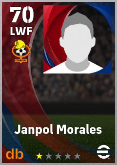 Janpol Morales — LWF, OVR 70, MAX 70