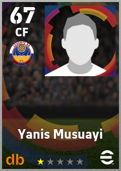 Yanis Musuayi — CF, OVR 67, MAX 67