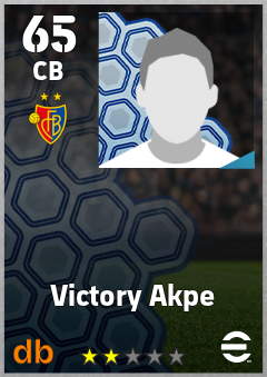 Victory Akpe — CB, OVR 65, MAX 65