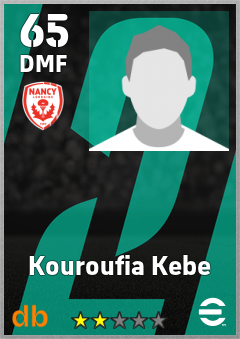 Kouroufia Kebe — DMF, OVR 65, MAX 65