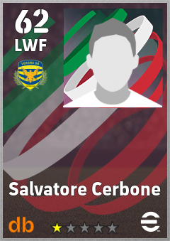 Salvatore Cerbone — LWF, OVR 62, MAX 62