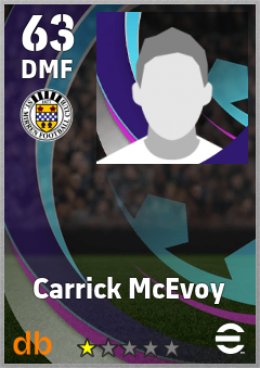 Carrick McEvoy — DMF, OVR 63, MAX 63