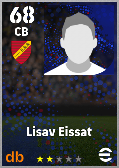 Lisav Eissat — CB, OVR 68, MAX 68