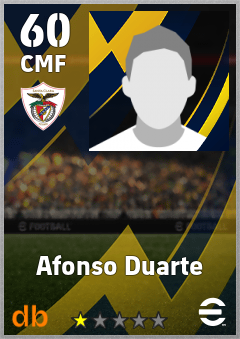 Afonso Duarte — CMF, OVR 60, MAX 60