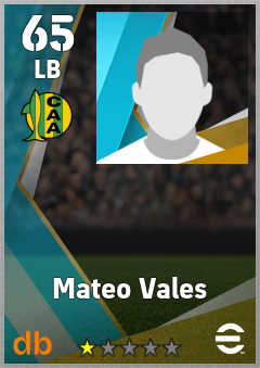 Mateo Vales — LB, OVR 65, MAX 65