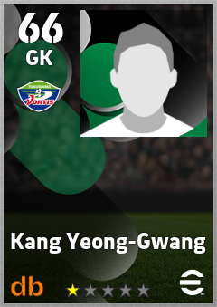 Kang Yeong-Gwang — GK, OVR 66, MAX 66