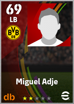 Miguel Adje — LB, OVR 69, MAX 69