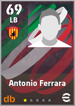 Antonio Ferrara — LB, OVR 69, MAX 69