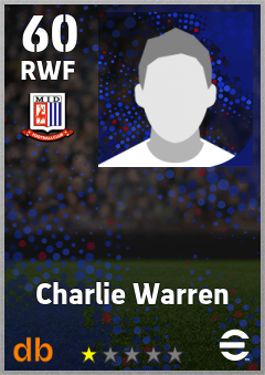 Charlie Warren — RWF, OVR 60, MAX 60