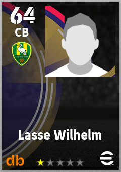 Lasse Wilhelm — CB, OVR 64, MAX 64