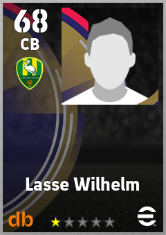 Lasse Wilhelm — CB, OVR 68, MAX 68