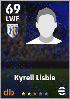 Kyrell Lisbie — LWF, OVR 69, MAX 69