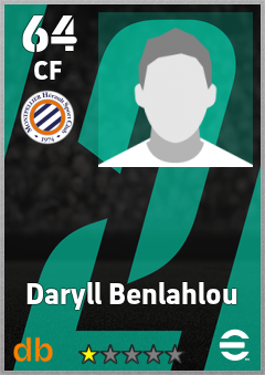Daryll Benlahlou — CF, OVR 64, MAX 64