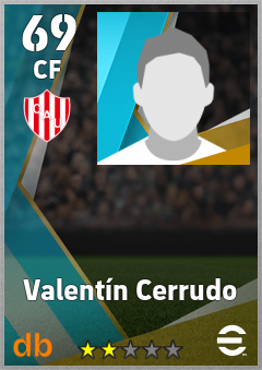 Valentín Cerrudo — CF, OVR 69, MAX 69