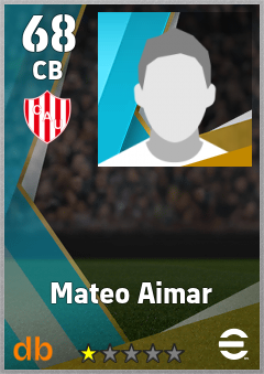 Mateo Aimar — CB, OVR 68, MAX 68