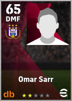 Omar Sarr — DMF, OVR 65, MAX 65