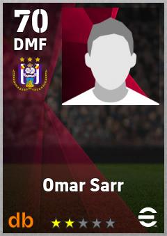 Omar Sarr — DMF, OVR 70, MAX 70