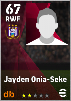 Jayden Onia-Seke — RWF, OVR 67, MAX 67