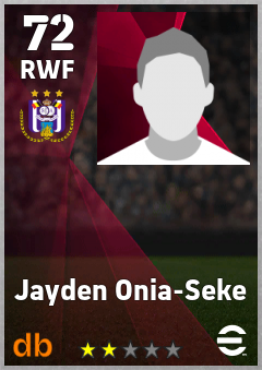 Jayden Onia-Seke — RWF, OVR 72, MAX 72