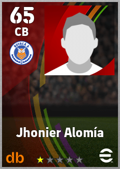 Jhonier Alomía — CB, OVR 65, MAX 65