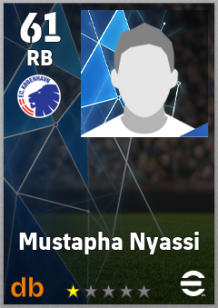 Mustapha Nyassi — RB, OVR 61, MAX 61