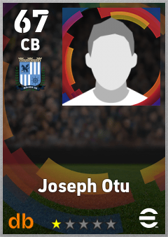 Joseph Otu — CB, OVR 67, MAX 67
